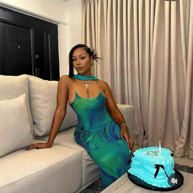 Starry Sky Print Dress Sexy Deep V Suspender Long Skirt European and American Summer New Amazon Plus Size Women's Long Skirt