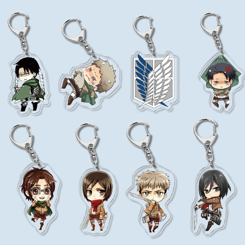 Аниме-игровая атрибутика: акриловый брелок-подвеска Attack on Titan 2 Allen Sanya, креативный подарок