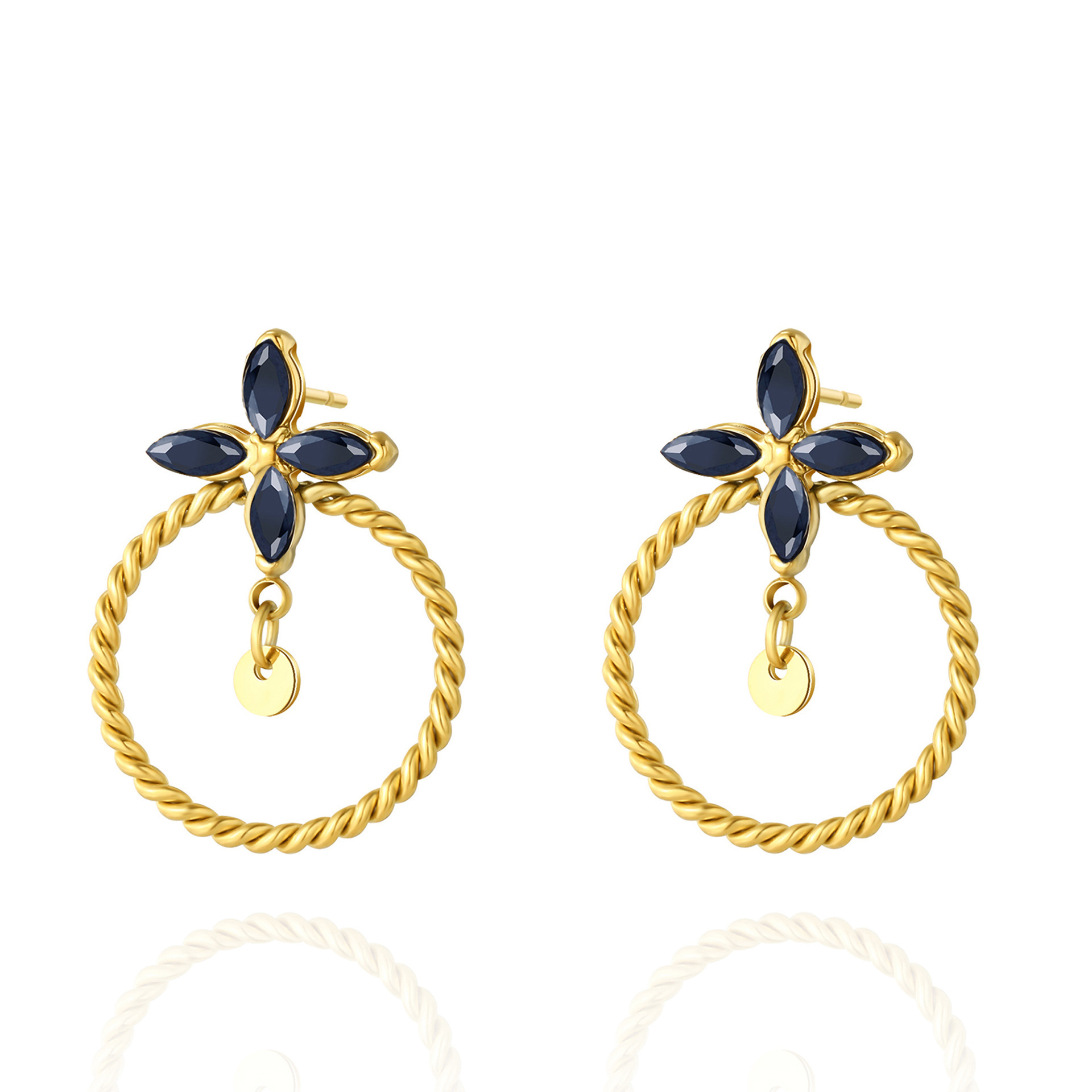 Oferta especial experiencia europea y americana joyería de acero titanio vacío galvanoplastia no decoloración no alérgica joyería pendientes collar fábrica al por mayor