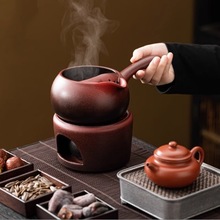 玩物尚置中式围炉煮茶壶家用套装复古酒精陶瓷煮茶器煮茶炉烤火炉