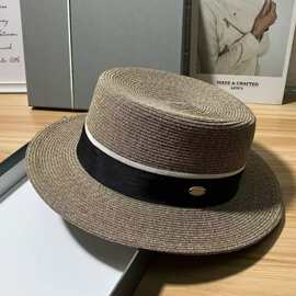 2026度假草帽女春夏新款礼帽遮阳沙滩帽子女夏天帽潮太阳帽防晒帽