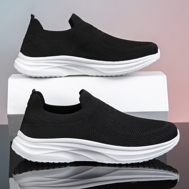 New Breathable Casual Slip-On Men's Shoes Eva Lightweight Non-Slip Soft Sole Wear-Resistant Dad Shoes Flats Driving Shoes for Men