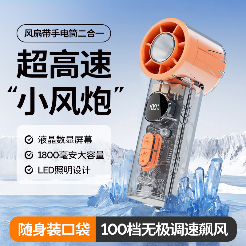 Handheld air fan, small night light 3