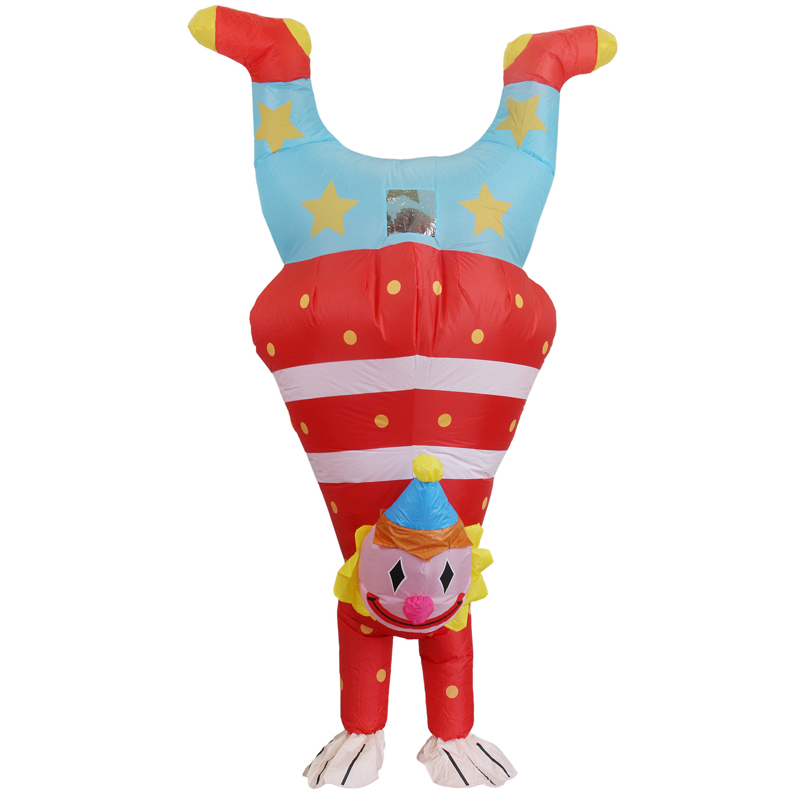 Nueva venta de payaso invertido cos circo divertido espectáculo de fiesta divertida ropa inflable personalizada