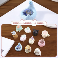 猫 PAI クリスタルブラインドボックスかわいい動物人形装飾品天然水晶原石減圧装飾品卸売