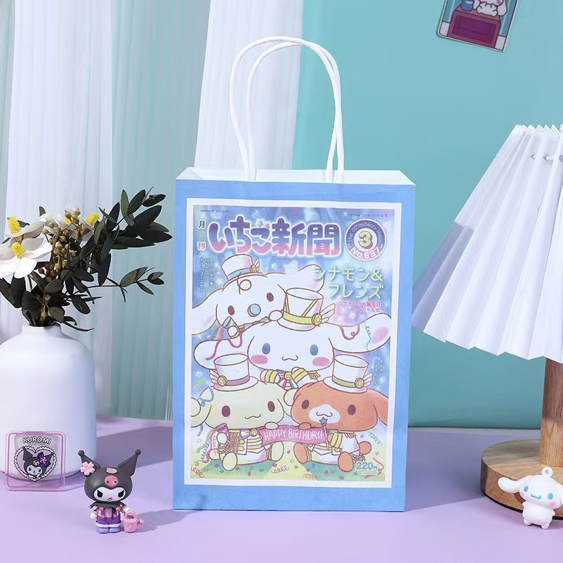 Original nuevo cartel de dibujos animados bolsa de regalo supermercado de compras regalos convenientes bolsa de regalo conveniente