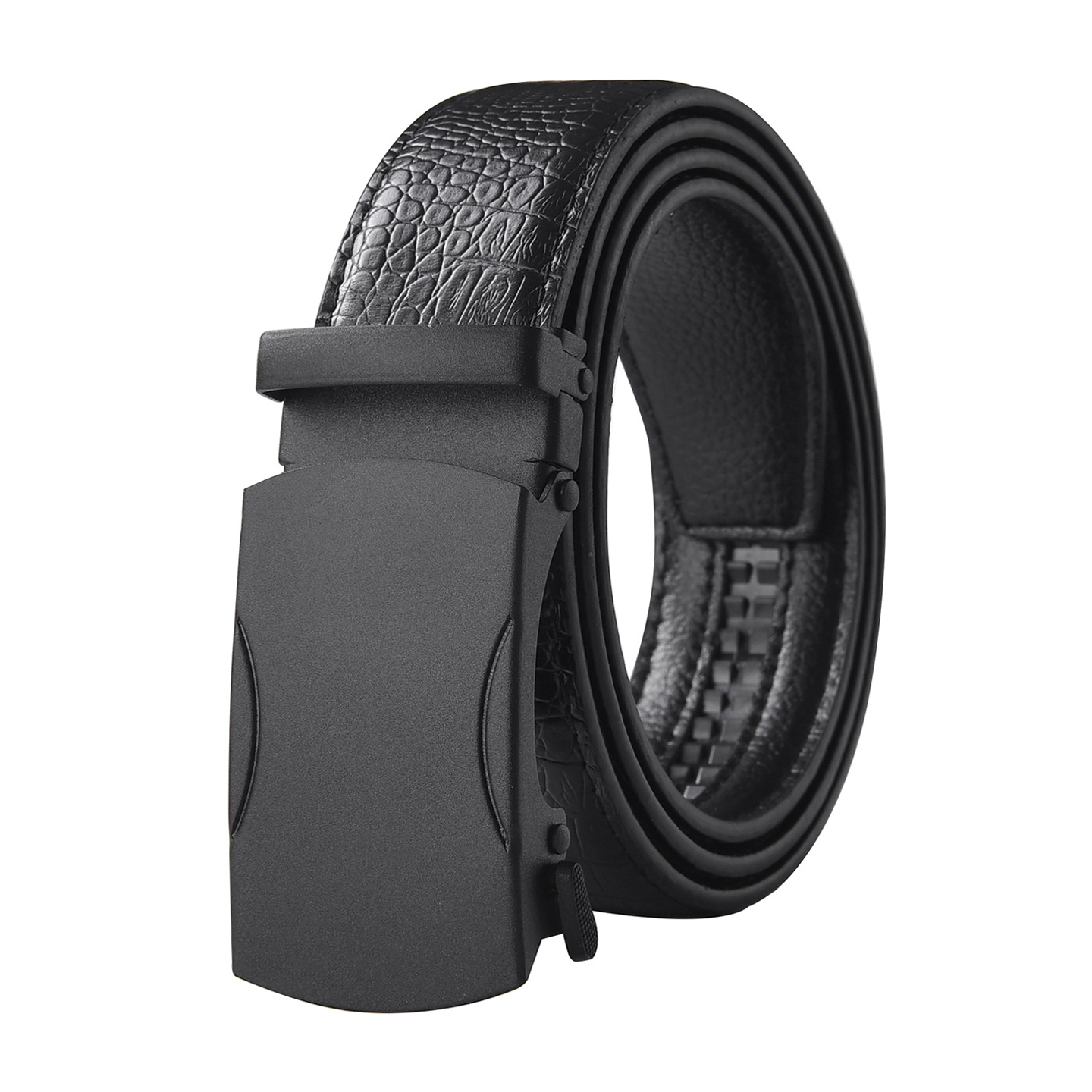 Botón negro de doble lado pequeño C-line cinturón negro