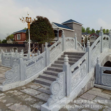 大桥石护栏石栏杆石雕栏板公园阳台景观仿古河道花岗岩石栏杆批发