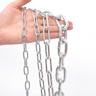 Direct Supply from Source Factory, Thick Galvanized Iron Chains 6Mm-20Mm, Securely Welded, Custom Processing, Export Quality Chains