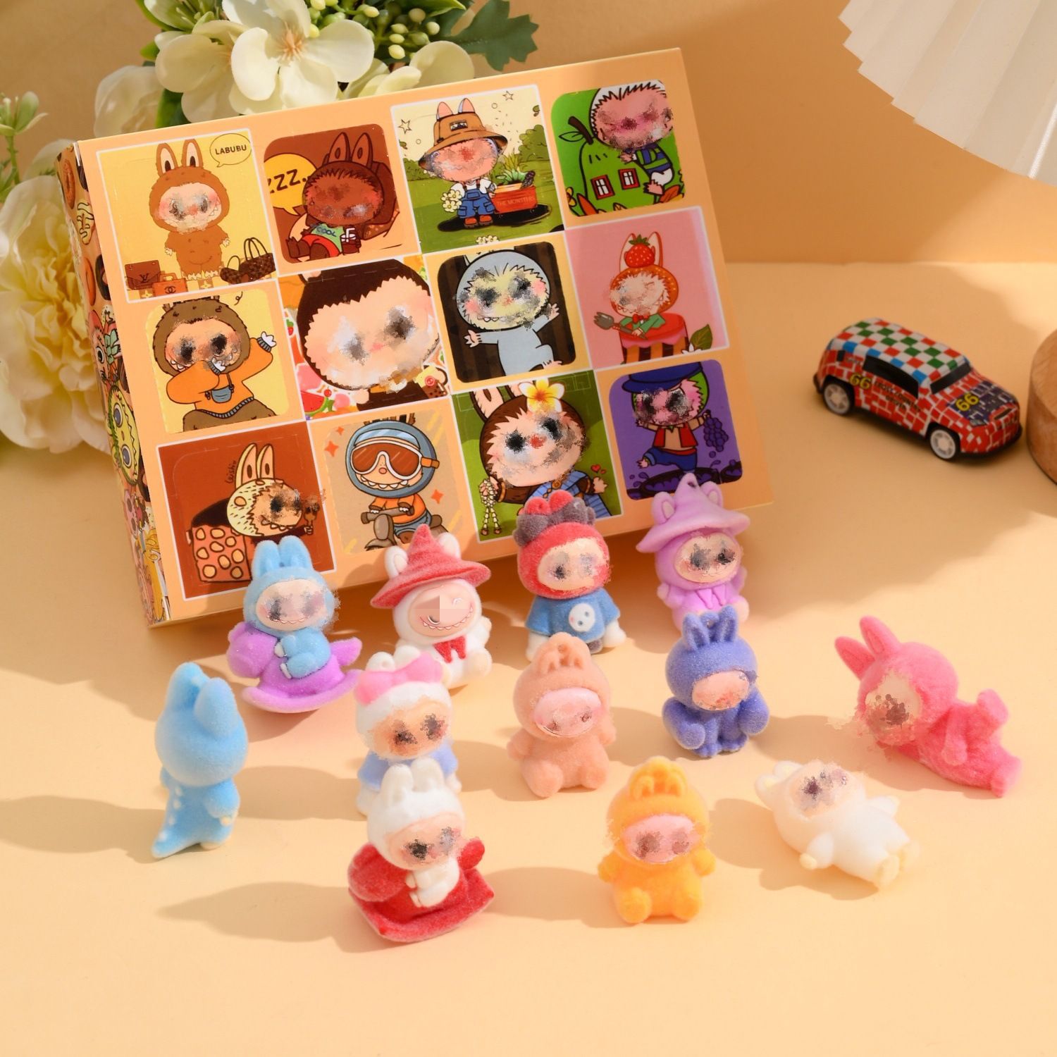 구멍이 있는 구멍 12개(고품질, 실제 사진을 볼 수 있는 플로킹 버전)