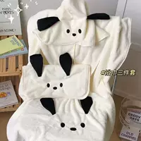 Полотенце для ванны Pacha Dog, Новое Чистое красное женское милое толстое носимое, обернутое шапочка для душа, юбка, комплект из трех предметов, быстросохнущие полотенца оптом
