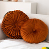 Scandinavian round pillow, fuchsia sofa for living room, decorations, wheel