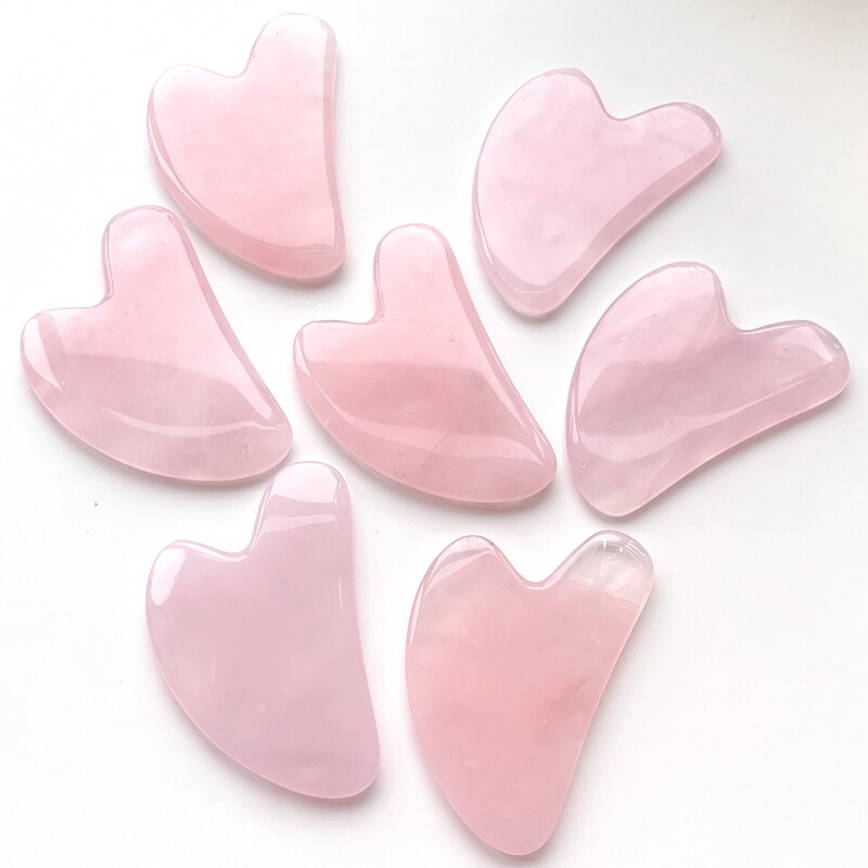 Powder Crystal scraping plate heart-shaped scraping massager beauty facial natural jade finger powder Crystal scraping plate Powder Crystal scraping plate heart-shaped scraping massager beauty facial natural jade finger powder Crystal scraping plate