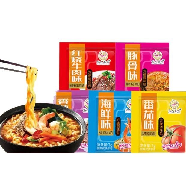 インスタントラーメンの調味料はカップラーメンの調味料を包んで麺そばの調味料を煮ます。|undefined