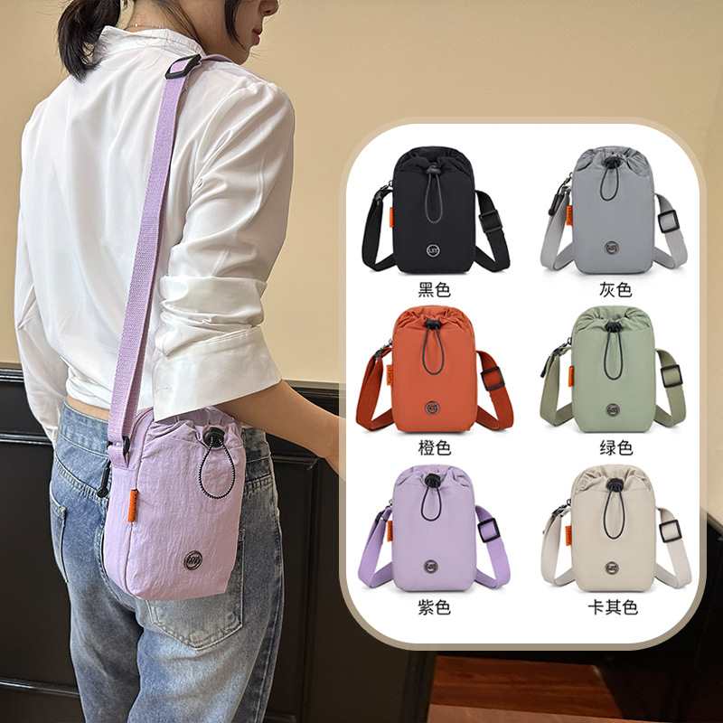 Bolso Bandolera para Teléfono Nailon Impermeable Con Cordón para Uso Diario
