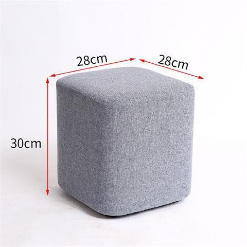 회색 높이 30cm 사각 스툴 - 장인 정신으로 엄선