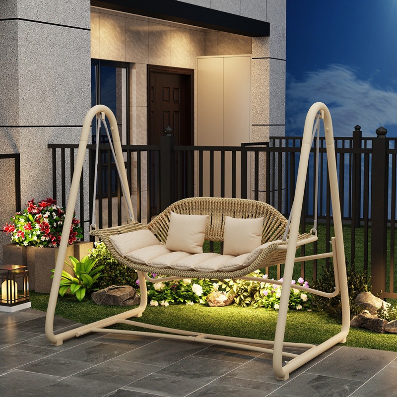Fábrica directa al aire libre columnas sillas de suspensión villa patio terraza terraza terraza residencial sillón en línea al aire libre
