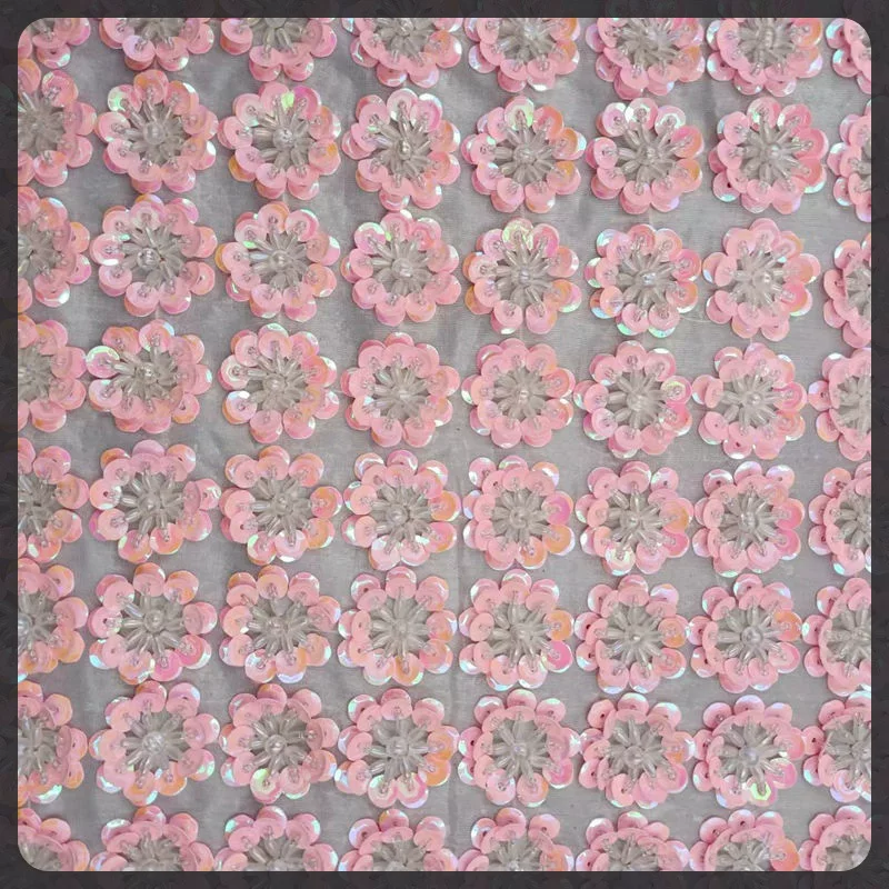 3CM handmade бисерные трёхмерные цветы обуви аксессуары пайетки 032 цветочные аксессуары яркие блестящие DIY украшение