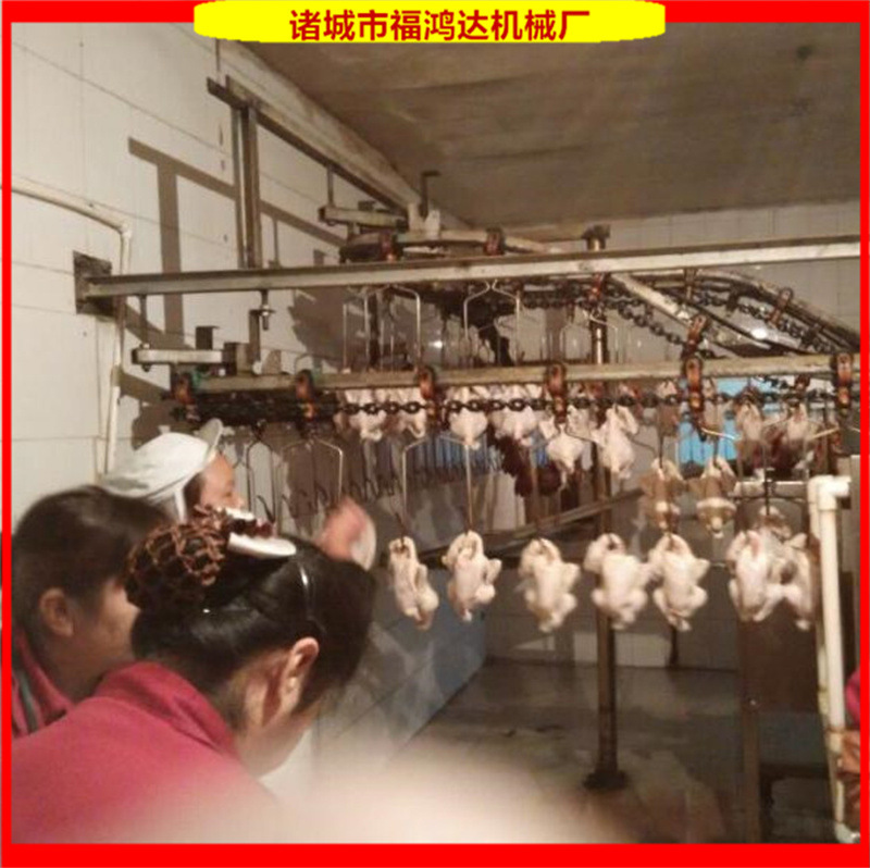 鸡鸭鹅肉卤煮入味设备 全自动扒鸡油炸机 悬挂式烤鸭烧鸡流水线