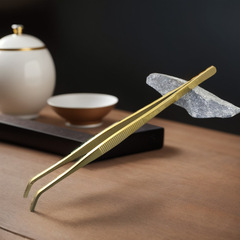 Thickened Tea Tongs Nail Clipper Stainless Steel Household Tea Cup Tongs Heatproof Cup Holder Creative Gold Color Wholesale