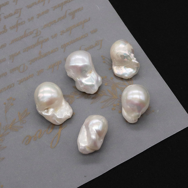 Natural Freshwater Pearl Baroque Pearl Scattered Beads 13x17-15x20mm Irregular Shape Highlight Tail Beads