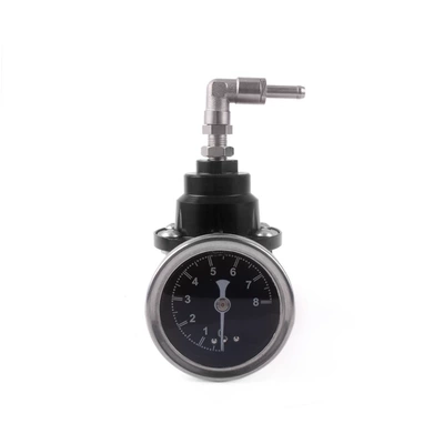 Cross-Border Car Modification Parts Adjustable Fuel Pressure Regulator Fuel Booster with Gauge Tomei Type S (Other Car Modifications) - black