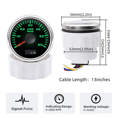 tachometer and boat use, modified universal