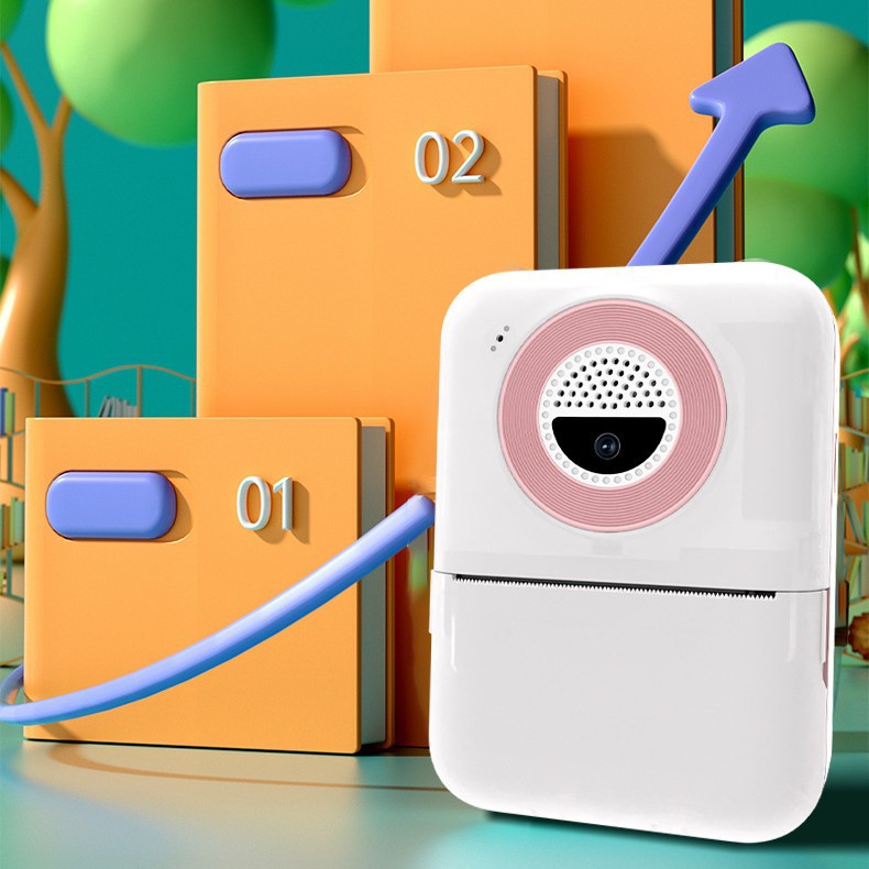 Transfronterizo Q1 nueva pantalla grande de alta definición de 4.0 pulgadas Polaroid para niños mini cámara de impresión de cámara dual digital