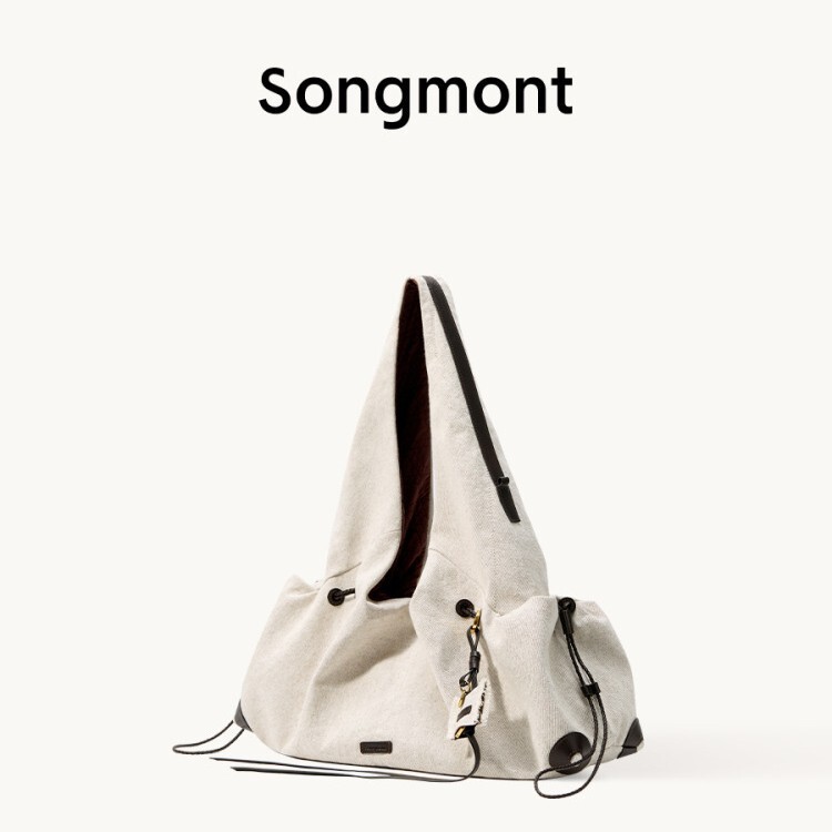 Songmont山下有松百纳系列腋下包女大容量休闲百搭通勤单肩流浪包|undefined