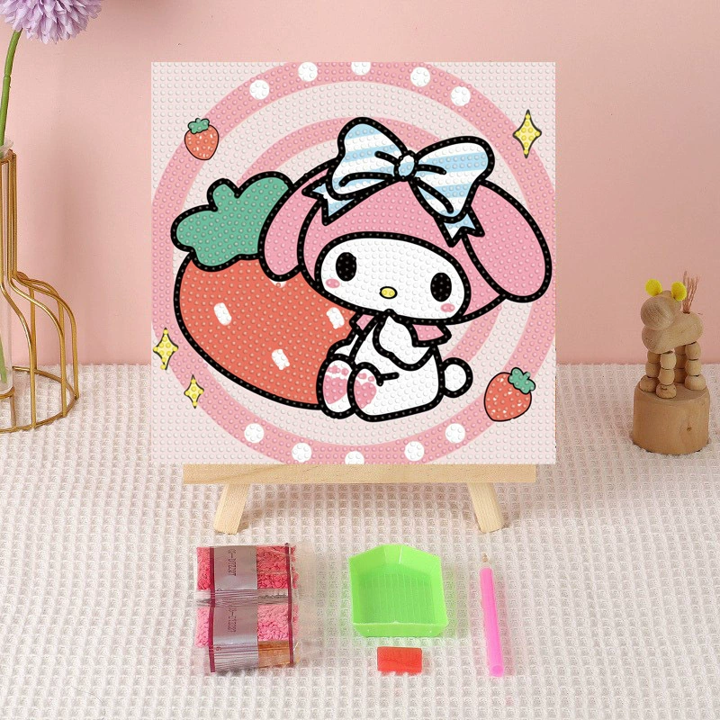Алмазная вышивка (canvas) Genshin Impact DIY, 20×20 / 30×30, деревянная внутренняя рама и набор инструментов