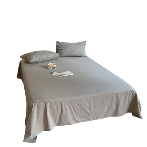 Foreign trade customizable brushed bed sheets, single piece microfiber solid color sheets, customized from the manufacturer, hot selling on Amazon