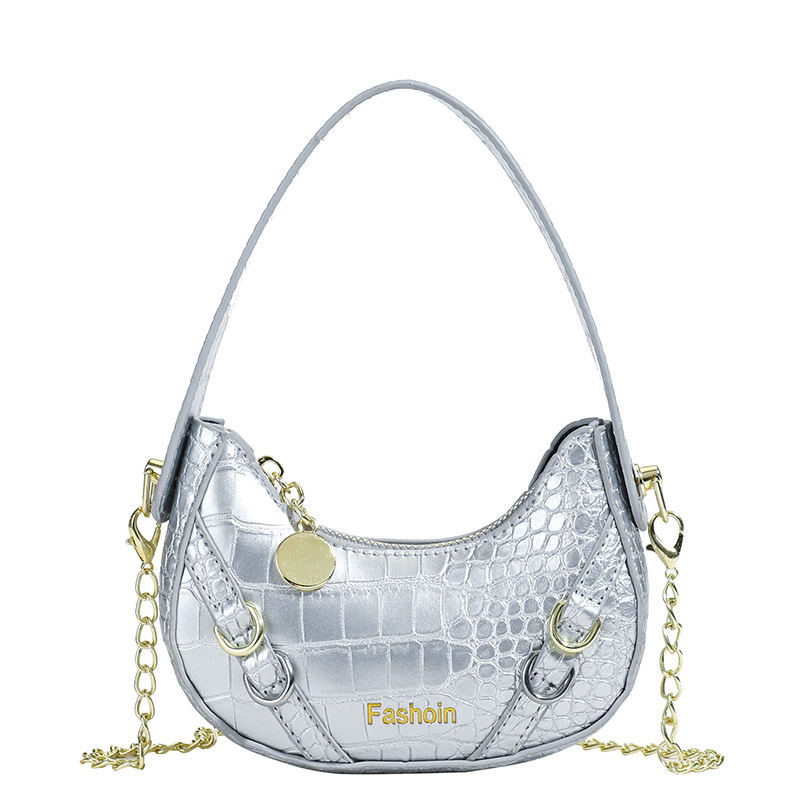 Bolso para niños coreano piedra simple bolso de hombro para bebés de color sólido 2025 nuevo bolso para niñas debajo de la axila