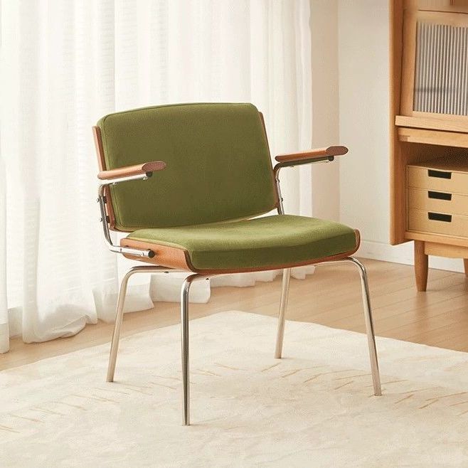 Silla de comedor casual medieval pequeña casa dormitorio balcón silla de respaldo individual silla de viento retro silla silla de Berlín