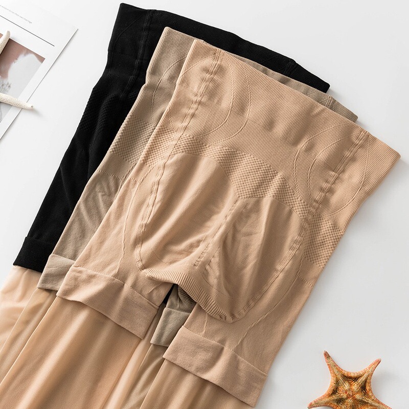 Security Pants Two-In-One Invisible Stewardess Socks Skin-Beautifying Stockings Pantyhose Anti-Snagging Thin Bare Leg Artifact to Prevent Exposure