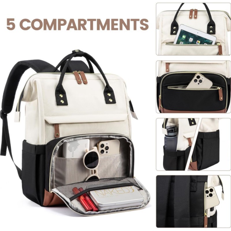 Inventario transfronterizo con mochila USB, mochila impermeable de negocios, bolsas de computadora portátil multifuncionales, mochila para hombres y mujeres