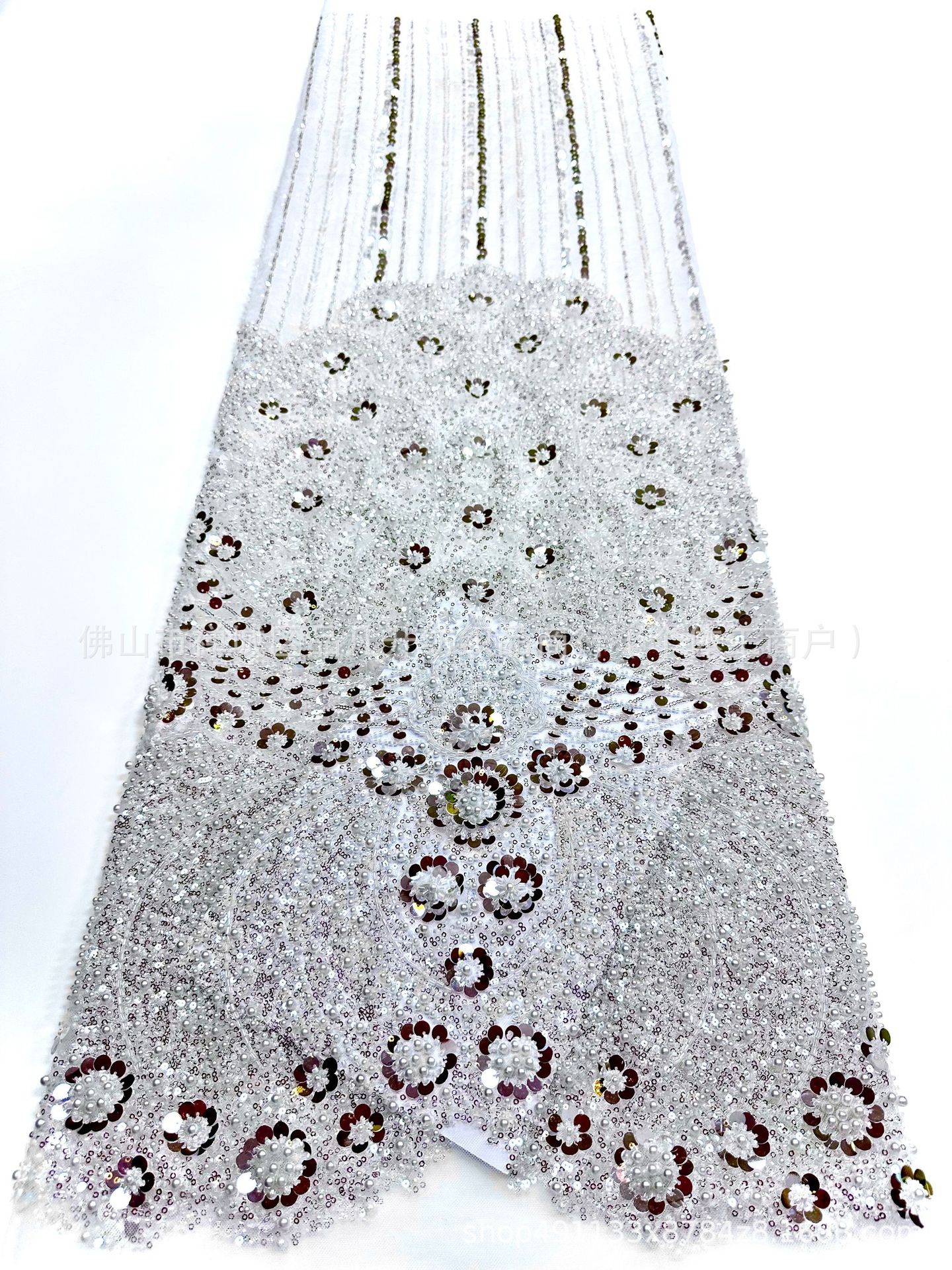 Fabricantes de bolsas transfronterizas tela de sequilla vestido de boda anfitrión de cena rendimiento bar mitzvah vestido de tela