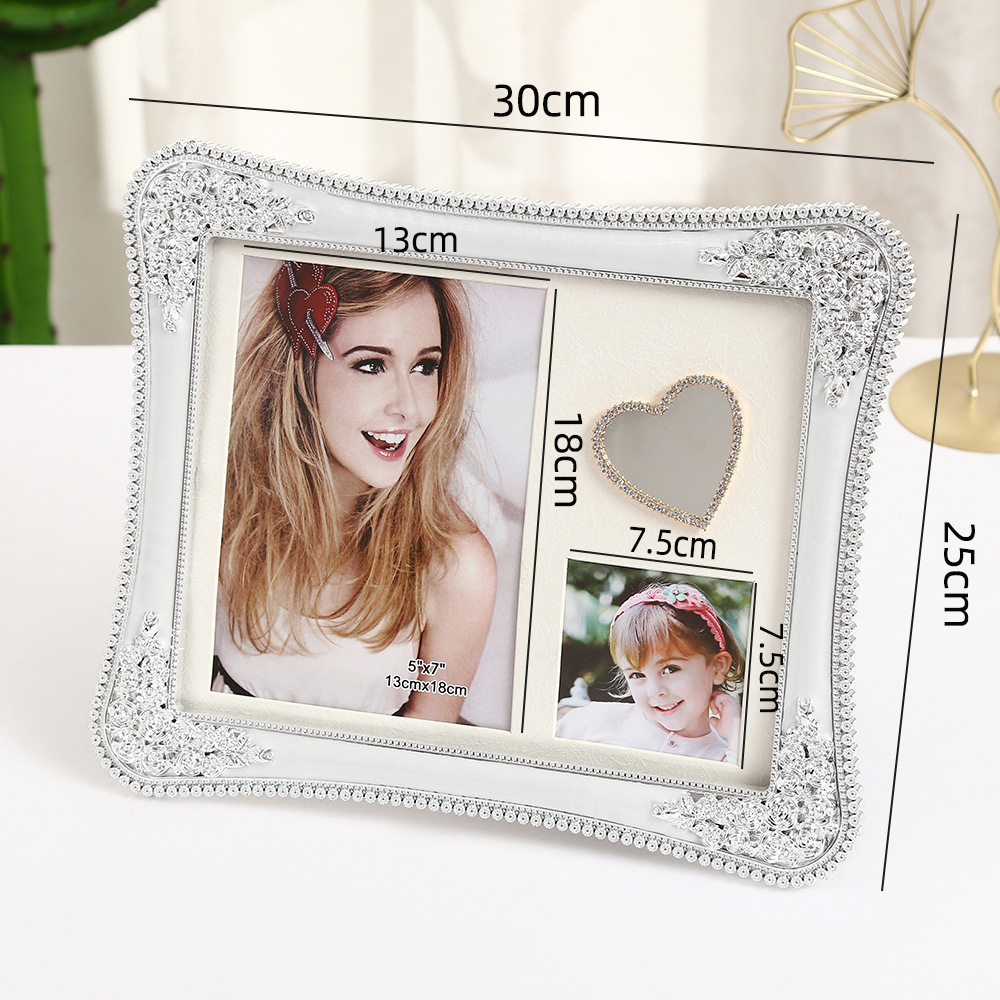 실버 화이트 7 인치 + 3 인치 + 미러