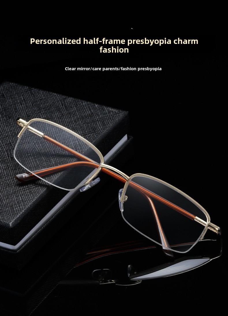 High-definition Reading Glasses Large Frame Men's Prescription_voghion.com