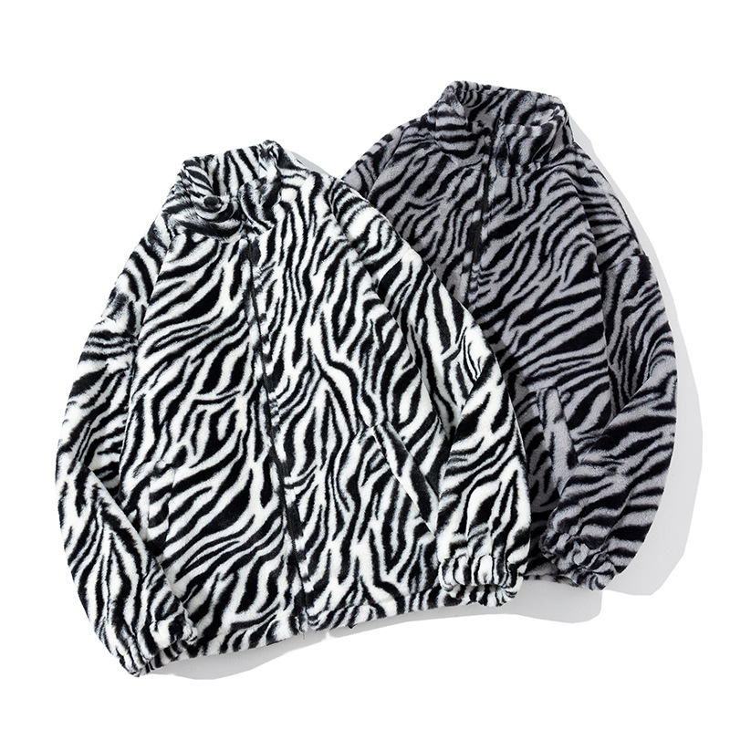 2021 nuevo abrigo de otoño e invierno para los amantes del estilo coreano versátil collar de pie a rayas abrigo suelto de algodón acolchado ropa de algodón acolchado frito estilo callejero