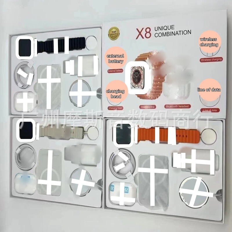 Smart Watch X8/X9/X10/X12 Wireless Power Bank Long Battery Life Bluetooth Headset Huaqiangbei Watch Cross-Border