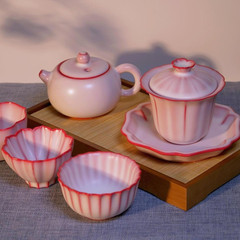 新商品の赤胎粉汝窯開片は主人の杯を養うことができます。
