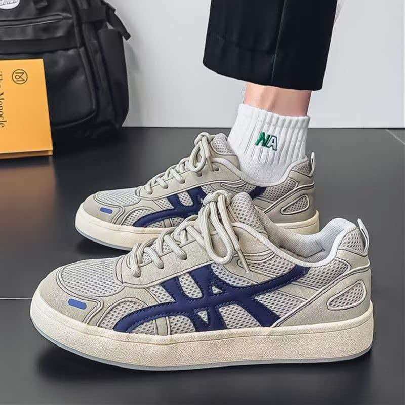 2026 nueva primavera y verano ventilación malla de moda universal zapatos de skate de altura baja estudiantes antideslizantes zapatos deportivos casuales de moda