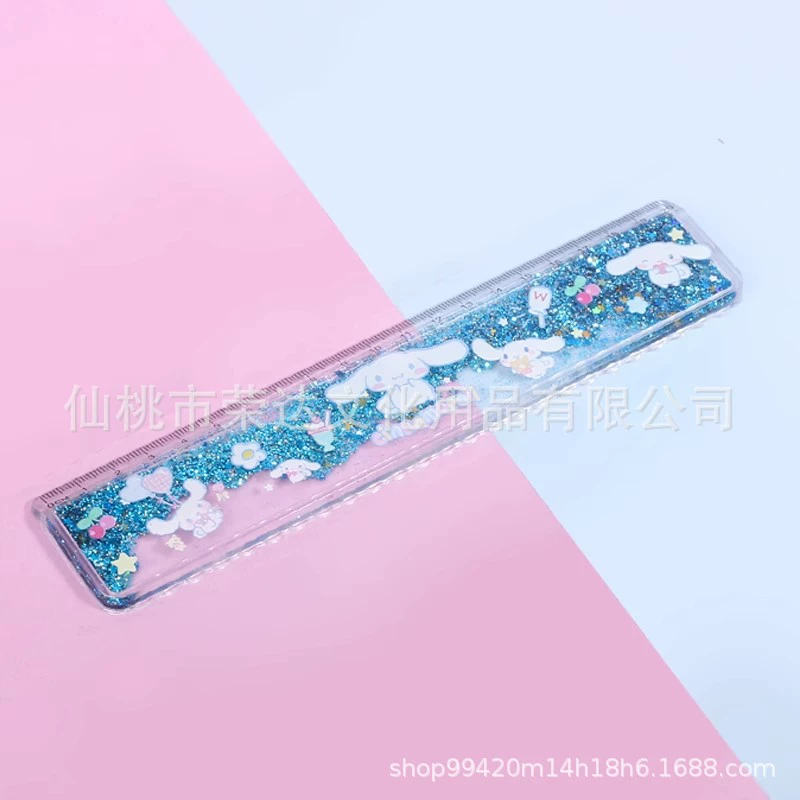 Cute pony, ruler, plastic thermometer for elementary school students, 20cm