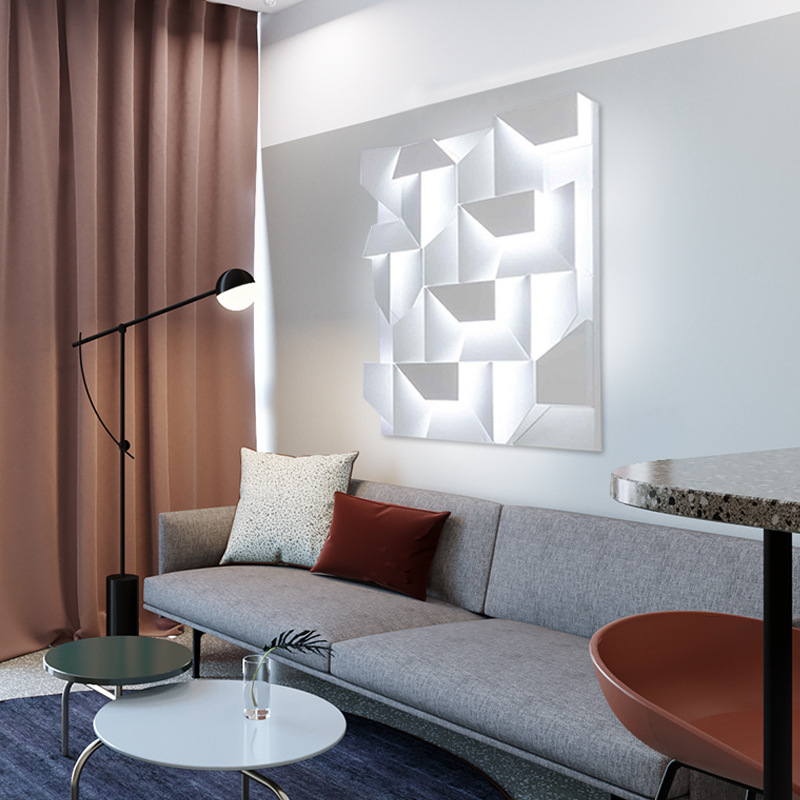 Diseñador de fondo sala de estar pared de arte lámpara de pared moderna minimalista creativa dormitorio cabezal de cama porche iluminación decorativa