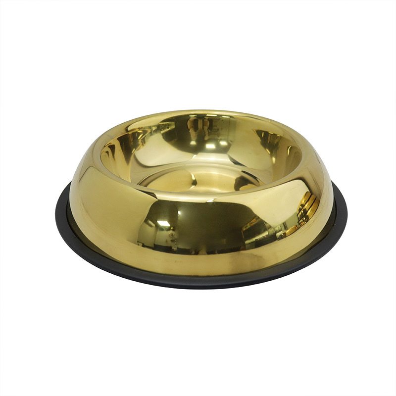 Tazón para perros Tazón para perros Tazón para perros Tazón para mascotas de acero inoxidable anti-volcado Tazón de arroz para perros Tazón de agua Suministros Tazón para mascotas Tazón para gatos antideslizante