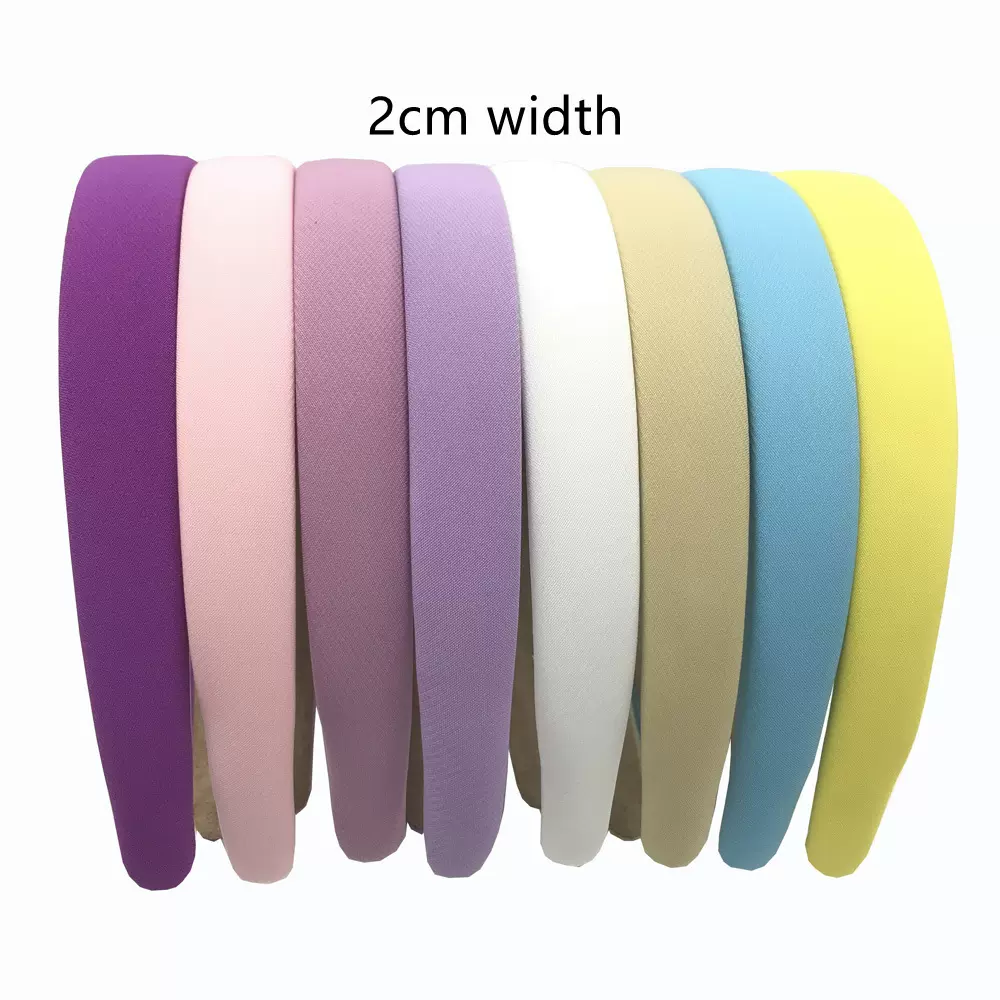 韩版简约10色2cm海绵发箍梦幻少女系糖果色柔软舒适包布发卡头饰