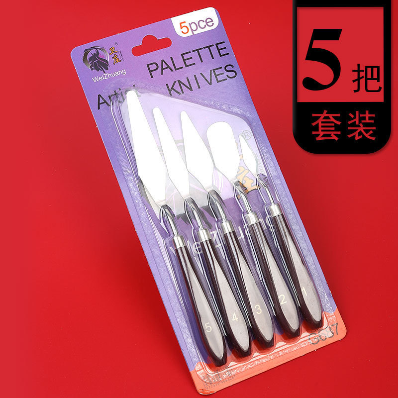 Pintura al óleo de plástico raspador pintura paleta cuchillo arte acrílico gouache pintura raspador