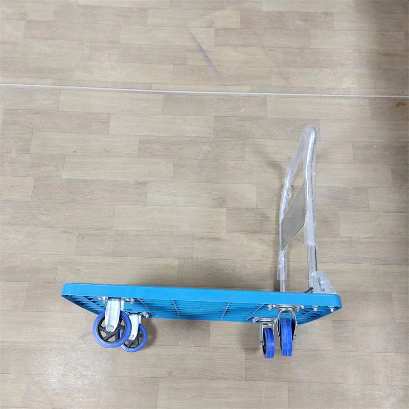 Carga de plástico plano rueda silenciosa plegable imprimible coche tortuga placa de plástico azul carro de plástico carro