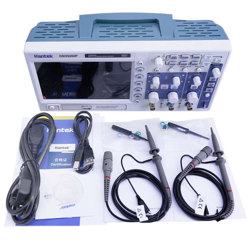 Hantek DSO5202P数字示波器200MHz带宽2通道