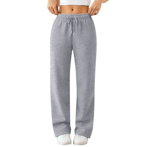 Step into the world of e-commerce with this unisex, solid-color, loose-fitting, lined long pants and sweatpants, designed for both men and women in Europe and America.
